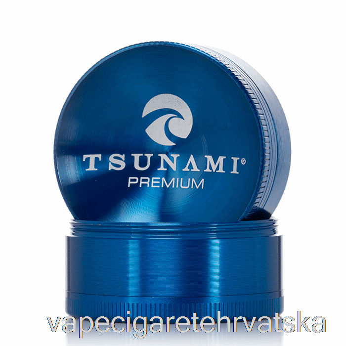 Vape Hrvatska Tsunami 1.9inch 4-dijelni Sunken Top Grinder Blue (50mm)